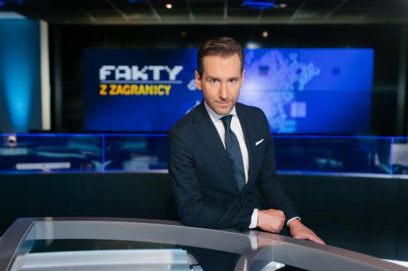 Piotr Kraśko w studiu TVN24 BIS (fot. TVN24 BIS)